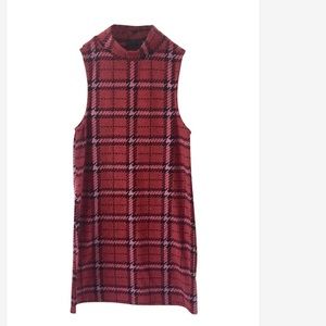 Topshop plaid short sleeve dress size 12